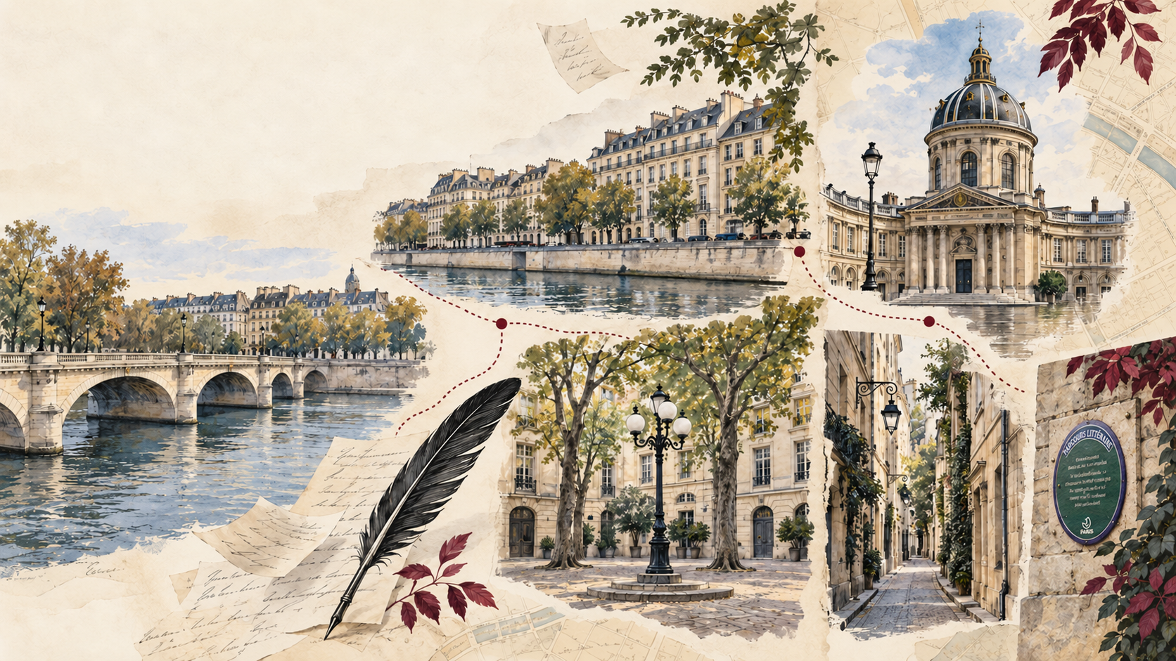 Plumes et plaques dans le faubourg Saint-Germain